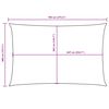 vidaXL kr&eacute;msz&iacute;nű t&eacute;glalap alak&uacute; oxford-sz&ouml;vet napvitorla 4 x 7 m