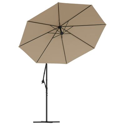 vidaXL tópszínű konzolos napernyő csereponyva 300 cm