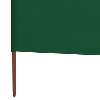 vidaXL 3 paneles zöld szövet szélfogó 400 x 80 cm