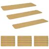 vidaXL L&eacute;pcsőszőnyegek 15 db 76 x 20 cm B&eacute;zs Poli&eacute;szter N&eacute;gysz&ouml;gletes