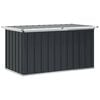 vidaXL antracitsz&uuml;rke kerti t&aacute;rol&oacute;l&aacute;da 129 x 67 x 65 cm