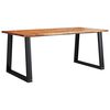 vidaXL t&ouml;m&ouml;r ak&aacute;cfa &eacute;tkezőasztal term&eacute;szetes &eacute;llel 180 x 90 x 75 cm