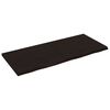 vidaXL s&ouml;t&eacute;tbarna kezelt t&ouml;m&ouml;r fa f&uuml;rdőszobai pult 140x60x(2-4) cm