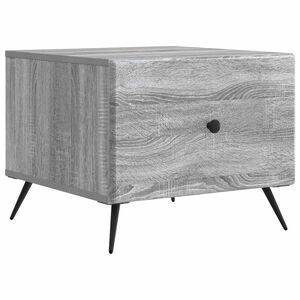 vidaXL Doh&aacute;nyz&oacute;asztal fi&oacute;kkal Sz&uuml;rke Sonoma 49 x 50 x 40 cm Szerelt Fa