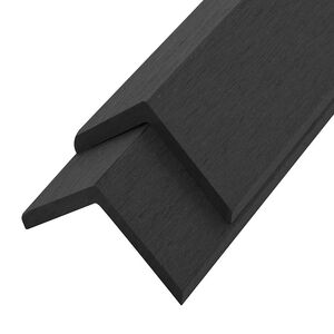 vidaXL 5 db fekete WPC teraszburkol&oacute; sarokprofil 170 cm