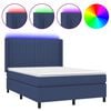 vidaXL k&eacute;k sz&ouml;vet rug&oacute;s &eacute;s LED-es &aacute;gy matraccal 140x190 cm