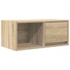 vidaXL sonoma t&ouml;lgy sz&iacute;nű szerelt fa fali TV-szekr&eacute;ny 60x31x25,5 cm