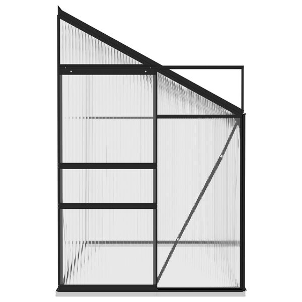 vidaXL antracitsz&uuml;rke alum&iacute;nium melegh&aacute;z 5,24 m&sup3;