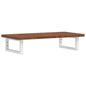 vidaXL ac&eacute;l &eacute;s t&ouml;m&ouml;r t&ouml;lgyfa falra szerelhető mosd&oacute;polc