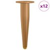 vidaXL &Aacute;ll&oacute; L&aacute;b 12 db Arany 98 x 40 mm Vas