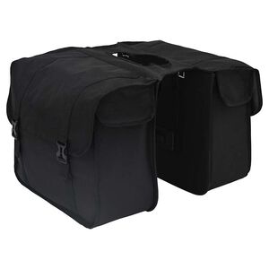 vidaXL Bicikli t&aacute;ska Fekete 40 x 18.5 x 35 cm Poli&eacute;szter