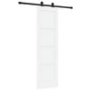 vidaXL Cs&uacute;sz&oacute; ajt&oacute; ORKDAL 61 x 198,5 cm Szerelt Fa Feh&eacute;r &eacute;s Fekete