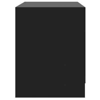 vidaXL fekete forgácslap éjjeliszekrény 45 x 34,5 x 44,5 cm