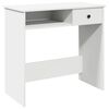 vidaXL feh&eacute;r forg&aacute;cslap &iacute;r&oacute;asztal 80 x 40 x 75 cm