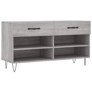 vidaXL sz&uuml;rke sonoma sz&iacute;nű szerelt fa cipőpolc 102 x 35 x 55 cm