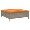vidaXL sz&uuml;rke polyrattan &eacute;s ak&aacute;cfa napernyőtalp-burkolat 70x70x25 cm