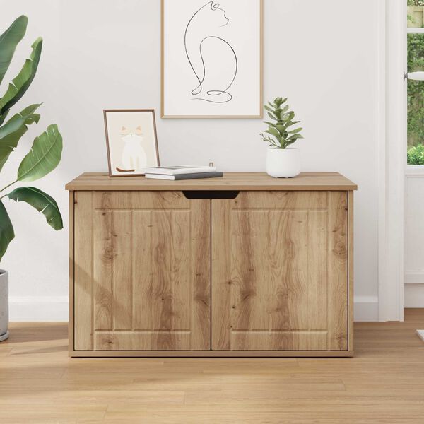 vidaXL Macska H&aacute;z Műv&eacute;szi t&ouml;lgy 85 x 55 x 50,5 cm Faanyag