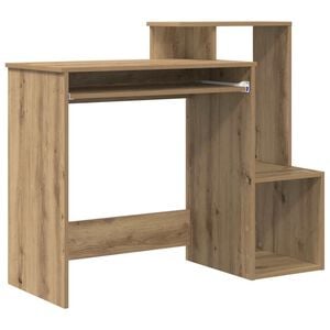 vidaXL Asztal Artisan t&ouml;lgy Szerelt Fa 106 x 41 x 88.5 cm