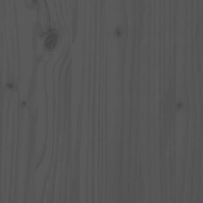 vidaXL szürke tömör fenyőfa rönktároló 33,5 x 30 x 110 cm