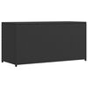 vidaXL fekete polyrattan kerti t&aacute;rol&oacute;l&aacute;da 120 x 50 x 60 cm