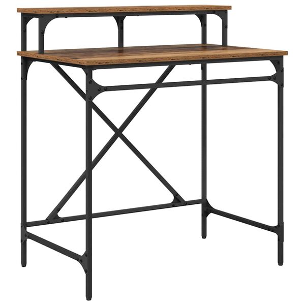 vidaXL Asztal &Ouml;reg fa 80 x 50 x 90 cm Faanyag