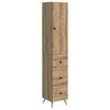 vidaXL Szekr&eacute;ny szett 2 pcs K&eacute;zműves T&ouml;lgy 34,5 x 34,5 x 90 cm