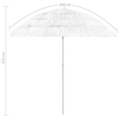 vidaXL fehér hawaii stílusú strandnapernyő 240 cm