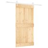vidaXL Cs&uacute;sz&oacute; ajt&oacute; Term&eacute;szetes &eacute;s Feh&eacute;r 100 x 210 cm Szil&aacute;rd Fenyőfa
