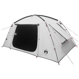 vidaXL Kabin s&aacute;tor Feh&eacute;r Fekete&aacute;thatol&oacute; 400 x 210 x 180 cm Poli&eacute;szter