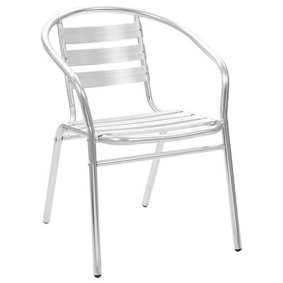 vidaXL 4 db rakásolható alumínium kültéri szék