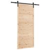 vidaXL Cs&uacute;sz&oacute; ajt&oacute; Term&eacute;szetes 80 x 208 cm T&ouml;m&ouml;r Fenyőfa