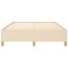 vidaXL krémszínű szövet ágykeret matrac nélkül 140 x 190 cm