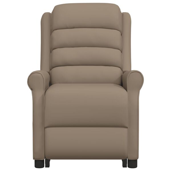 vidaXL cappuccino műbőr felállást segítő fotel