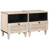 vidaXL &Eacute;jjeliszekr&eacute;ny 2 db Feh&eacute;r 40 x 33 x 46 cm Szerelt Fa