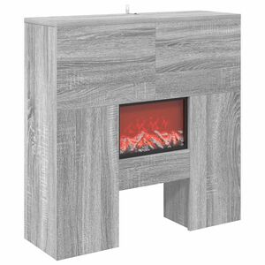 vidaXL Elektromos kandall&oacute; Sz&uuml;rke Sonoma 75 x 24,5 x 75 cm Szerelt fa