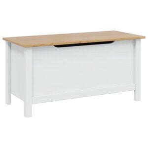 vidaXL T&aacute;rol&oacute; Doboz t&aacute;rol&oacute;val Hill Feh&eacute;r &eacute;s m&eacute;zbarna 90 x 40 x 45 cm