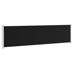 vidaXL fekete kih&uacute;zhat&oacute; oldals&oacute; terasz-napellenző 600 x 160 cm