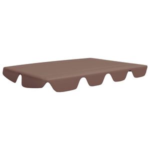 vidaXL barna csere ponyva kerti hinta&aacute;gyhoz 150/130 x 105/70 cm