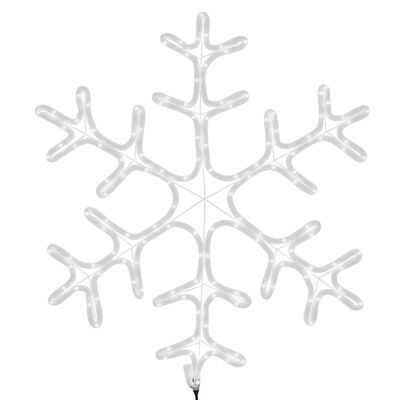 vidaXL karácsonyi hópehely 144 meleg fehér LED-del 59 x 59 cm
