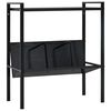 vidaXL 2-szintes fekete szerelt fa k&ouml;nyvespolc 52 x 28 x 59 cm