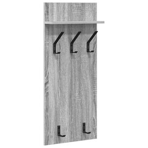vidaXL Fali Kab&aacute;thorog polcokkal Sz&uuml;rke Sonoma 40 x 10 x 90 cm Faanyag