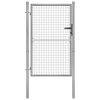 vidaXL ez&uuml;st sz&iacute;nű horganyzott ac&eacute;l kerti kapu 105x125 cm
