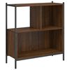 vidaXL barna t&ouml;lgy sz&iacute;nű szerelt fa k&ouml;nyvszekr&eacute;ny 72 x 28 x 77,5 cm