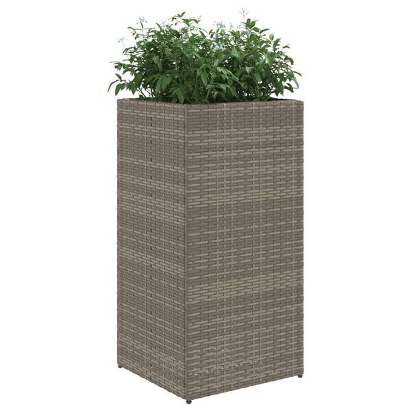 vidaXL 2 db sz&uuml;rke polyrattan kerti &uuml;ltetől&aacute;da 40x40x80 cm