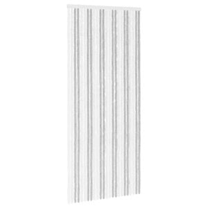 vidaXL Rovar F&uuml;gg&ouml;ny Chenille Vil&aacute;gossz&uuml;rke &eacute;s feh&eacute;r 100 x 230 cm