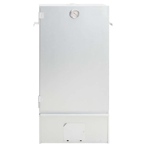 vidaXL horganyzott ac&eacute;l BBQ f&uuml;st&ouml;lőkemence faapr&iacute;t&eacute;kkal 44,5x29x83 cm