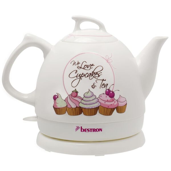 Bestron DTP800SD feh&eacute;r elektromos ker&aacute;mia teafőző 1785 W