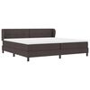 vidaXL Boxspring &aacute;gy matraccal s&ouml;t&eacute;tbarna 200 x 200 cm sz&ouml;vet