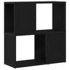 vidaXL TV szekr&eacute;ny garnit&uacute;ra 60 x 24 x 63 cm Fekete Szerelt Fa