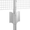 vidaXL Kerítés és Oszlop Ezüst 0,4 x 25 m Acél